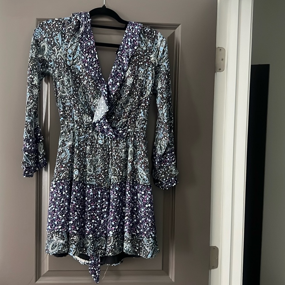 Floral multicolor mini dress